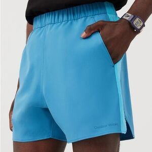 Mens Outdoor Voices High Stride W/inseam. Blue 5 Inch